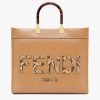 Replica Fendi FF Women Sunshine Medium Two-Tone Printed Leather Roma Capsule Shopper 13