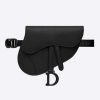 Replica Dior Women Saddle Bag in Matte Black Ultramatte Calfskin