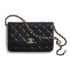 Replica Chanel Women Classic Wallet On Chain Lambskin Leather-Black 18