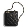 Replica Chanel Women Small Shopping Bag in Aged Calfskin Leather-Black 17