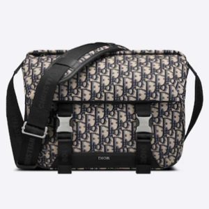 Replica Dior Unisex CD Dior Explorer Bag Beige Black Dior Oblique Jacquard 2