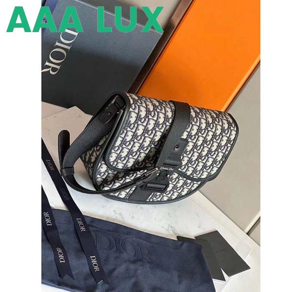 Replica Dior Unisex CD Gallop Bag Strap Beige Black Dior Oblique Jacquard 4