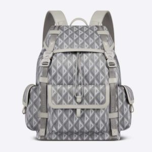 Replica Dior Unisex CD Hit The Road Backpack Dior Gray CD Diamond Canvas 2
