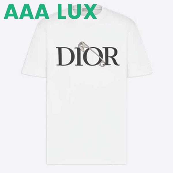 Replica Dior Men Oversized Dior And Judy Blame T-Shirt Cotton-White