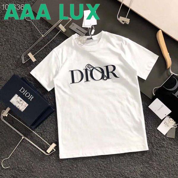 Replica Dior Men Oversized Dior And Judy Blame T-Shirt Cotton-White 3