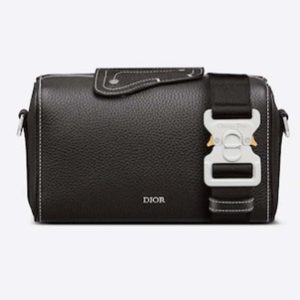 Replica Dior Unisex CD Lingot 22 Bag Black Grained Calfskin 2