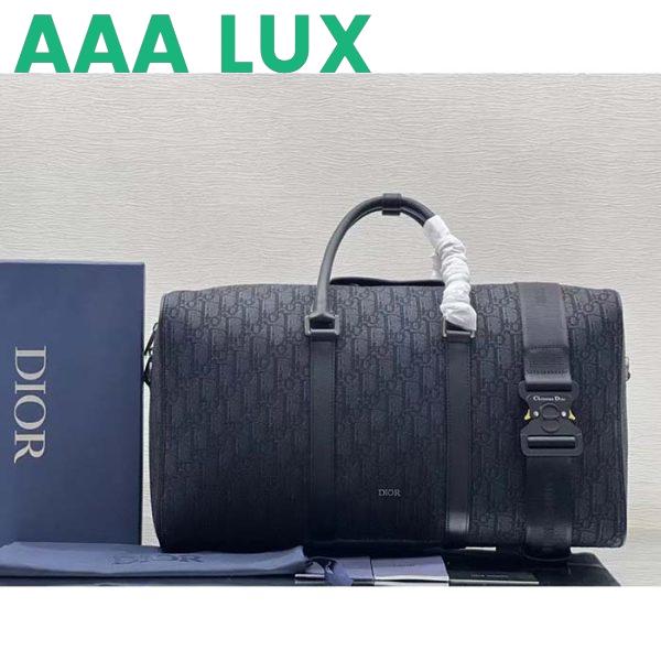 Replica Dior Unisex CD Lingot 50 Bag Black Dior Oblique Jacquard 4