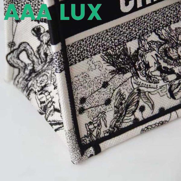 Replica Dior Unisex CD Medium Dior Book Tote Beige Latte Dior Zodiac Embroidery 7
