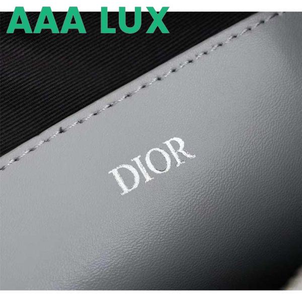 Replica Dior Unisex CD Pouch Gray CD Diamond Canvas DIOR Signature 11