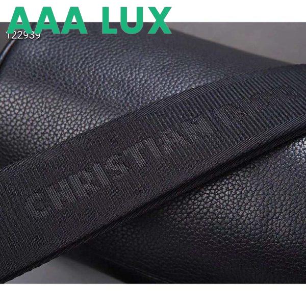 Replica Dior Unisex Roller Messenger Bag Black Grained Calfskin “Dior” Signature 11