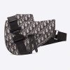 Replica Dior Unisex Roller Messenger Bag Black Grained Calfskin “Dior” Signature 13