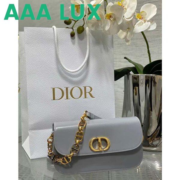 Replica Dior Women CD 30 Montaigne Avenue Bag Ethereal Gray Box Calfskin 3
