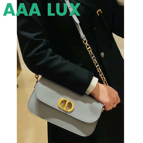 Replica Dior Women CD 30 Montaigne Avenue Bag Ethereal Gray Box Calfskin 14