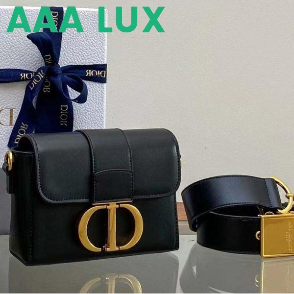Replica Dior Women CD 30 Montaigne Bag Black Box Calfskin 3