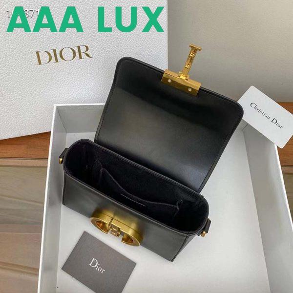 Replica Dior Women CD 30 Montaigne Bag Black Box Calfskin 9