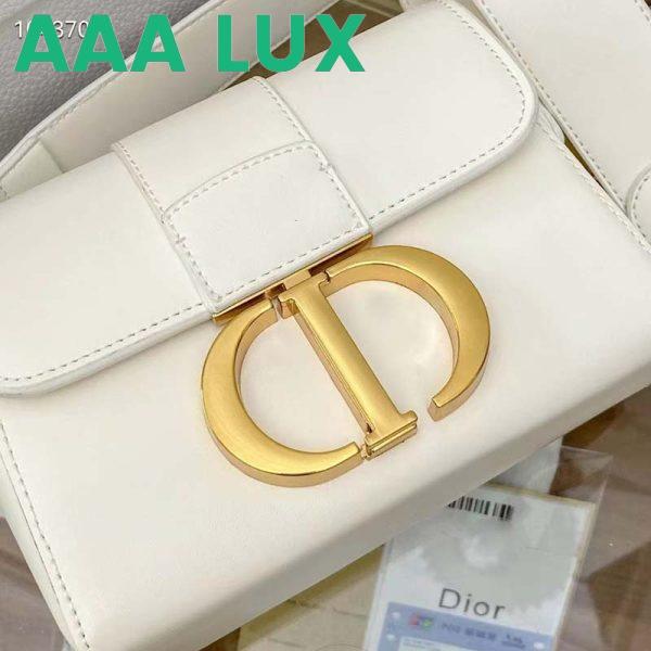 Replica Dior Women CD 30 Montaigne Bag Latte Box Calfskin 4