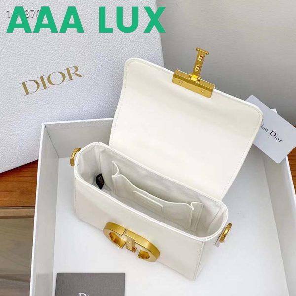 Replica Dior Women CD 30 Montaigne Bag Latte Box Calfskin 7