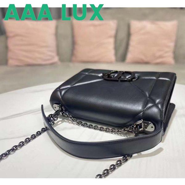 Replica Dior Women CD 30 Montaigne Chain Bag Handle Black Maxicannage Lambskin 5