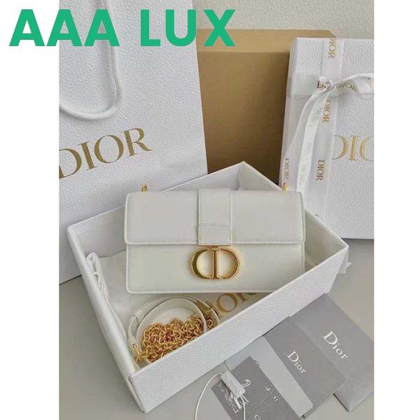 Replica Dior Women CD 30 Montaigne East-West Bag Chain Latte Calfskin 7